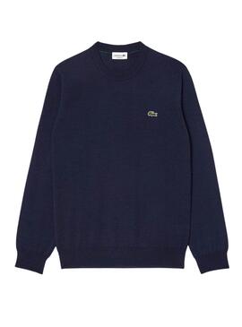 Jersey Lacoste básico marino para hombre