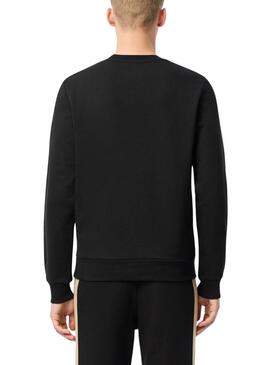 Sudadera Lacoste con bloques de color negro para hombre