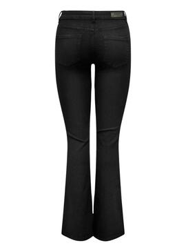 Pantalón vaquero Only Blush Flared negro para Mujer