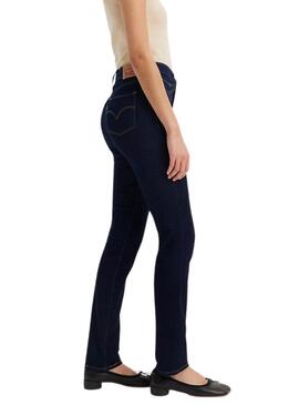 Pantalón vaquero Levis 312 Shaping slim oscuro para mujer