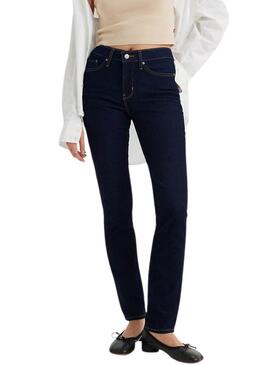 Pantalón vaquero Levis 312 Shaping slim oscuro para mujer