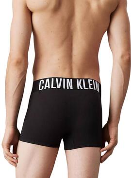 Pack 3 bóxers Calvin Klein Logo a contraste negro para hombre