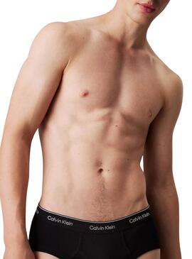 Pack 3 slips Calvin Klein negro para hombre