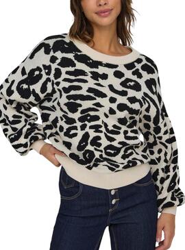 Jersey Only Lima animal print para mujer