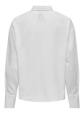 ONLFLOR LIFE LS POCKET SHIRT CC WVN Bright White