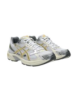 Zapatillas Asics Gel 1130 amarillo y plateado para mujer