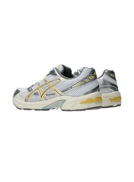 Zapatillas Asics Gel 1130 amarillo y plateado para mujer