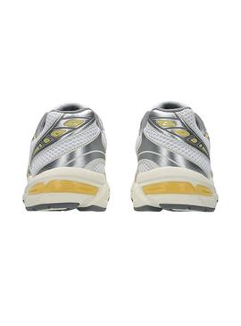 Zapatillas Asics Gel 1130 amarillo y plateado para mujer