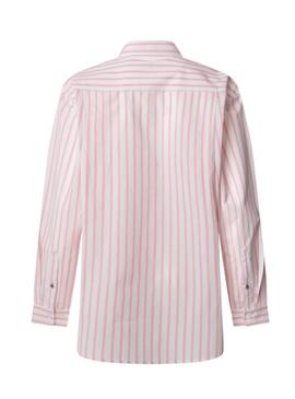 Camisa Pepe Jeans Artemisa rayas rosa para mujer