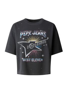 Camiseta Pepe Jeans Louise negro para mujer