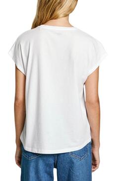 Camiseta Pepe Jeans Lorena blanco para mujer