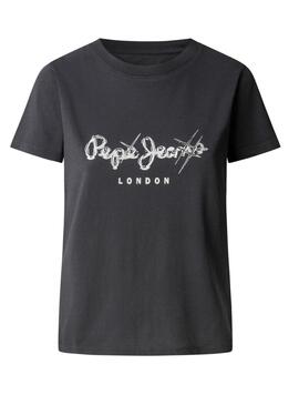 Camiseta Pepe Jeans Leticia negro para mujer