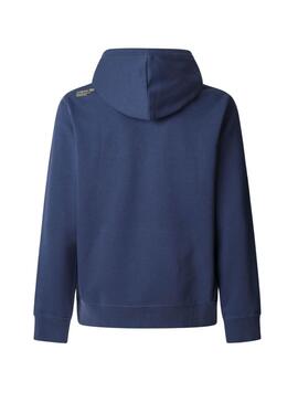 Sudadera Pepe Jeans Dylan con capucha azul para hombre