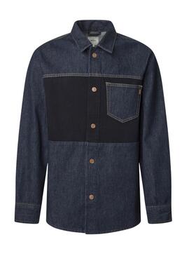 Camisa Pepe Jeans Baz denim bicolor para hombre