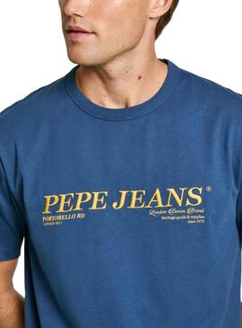 Camiseta Pepe Jeans Dylan azul para hombre