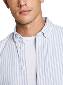 Camisa Pepe Jeans Ander rayas azul para hombre