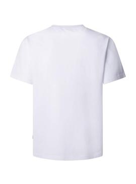 Camiseta Pepe Jeans Flag blanco para hombre