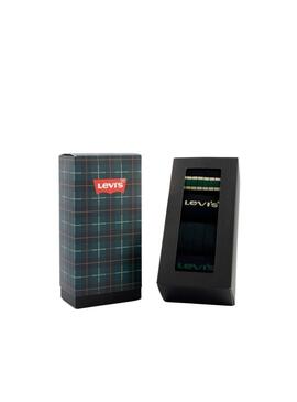 Caja regalo 4 calcetines Levis negro y verde para hombre