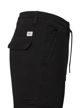 Pantalón Pepe Jeans Gymdigo cargo negro para hombre