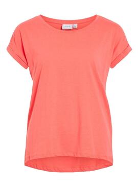 Camiseta Vila Vidreamers New coral para Mujer