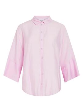 Camisa Vila Viaspyn Loose rosa para mujer