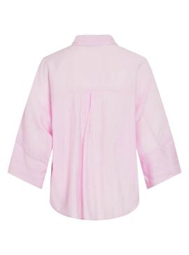 Camisa Vila Viaspyn Loose rosa para mujer