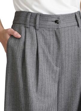 Pantalón Naf Naf Cori gris para mujer