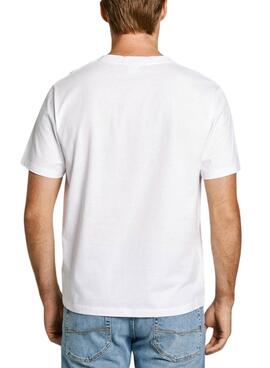 Camiseta Pepe Jeans Flag blanco para hombre