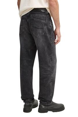 Pantalón Vaquero Pepe Jeans Nils Loose negro para hombre