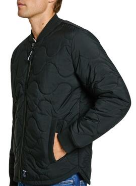 Cazadora bomber Pepe Jeans Malabar guateada negro para hombre 