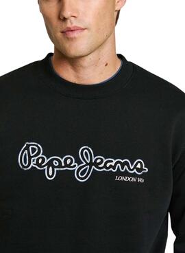 Sudadera Pepe Jeans Dorian negro para hombre