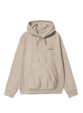 Sudadera Carhartt Hooded American Script tostado para hombre