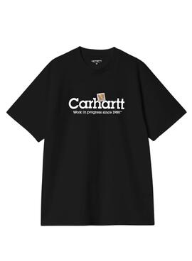 Camiseta Carhartt Label Script negro para hombre