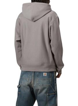 Sudadera Carhartt Hooded American Script gris para hombre