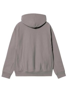 Sudadera Carhartt Hooded American Script gris para hombre