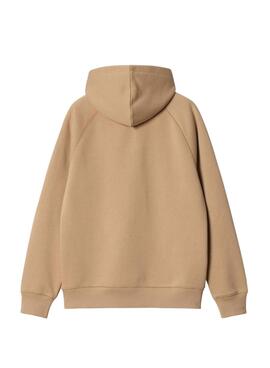 Sudadera Carhartt Chase capucha camel para hombre