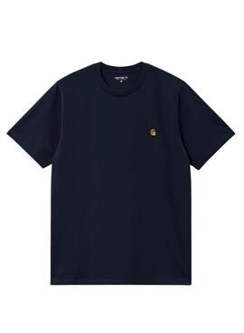 Camiseta Carhartt Chase marino para hombre