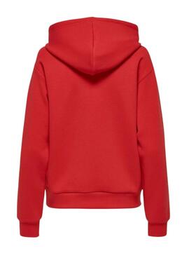 Sudadera Only Scarlett rojo para mujer