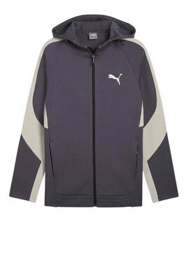 Chaqueta de chándal Puma Evostripe gris para hombre