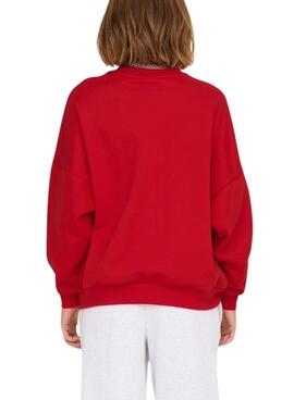 Sudadera Only Deborah rojo para mujer