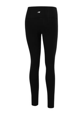 Legging New Balance Tiro alto negro para mujer