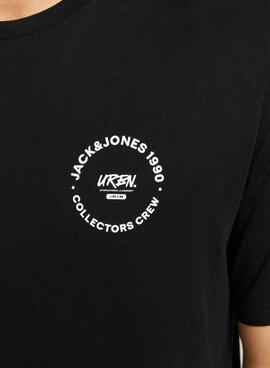 Camiseta Jack and Jones Simon negro para hombre