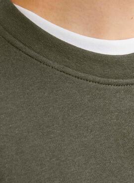 Sudadera Jack and Jones Vesterbro Crew verde para hombre