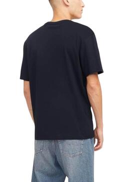 Camiseta Jack and Jones Bryan azul marino para hombre