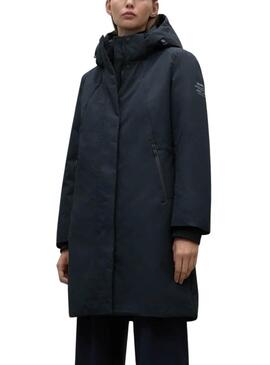 Parka Ecoalf Glamouralf negro para mujer