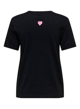 Camiseta Only Lotte negro para mujer