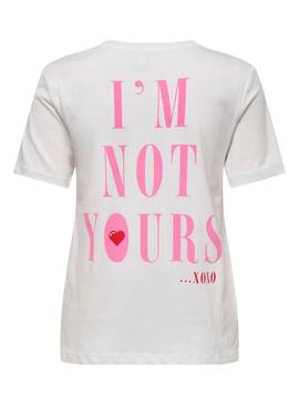 Camiseta Only Lotte blanco para mujer