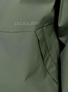 Cortavientos Jack and Jones Adam verde para hombre