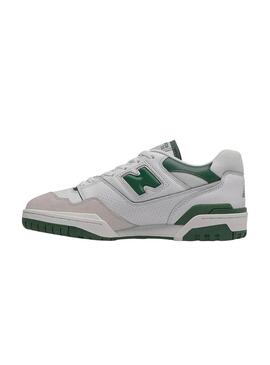 Zapatillas New Balance BB550 verde y blanco para hombre