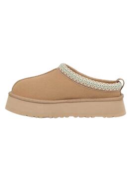 Zuecos UGG Tazz plataforma camel para mujer